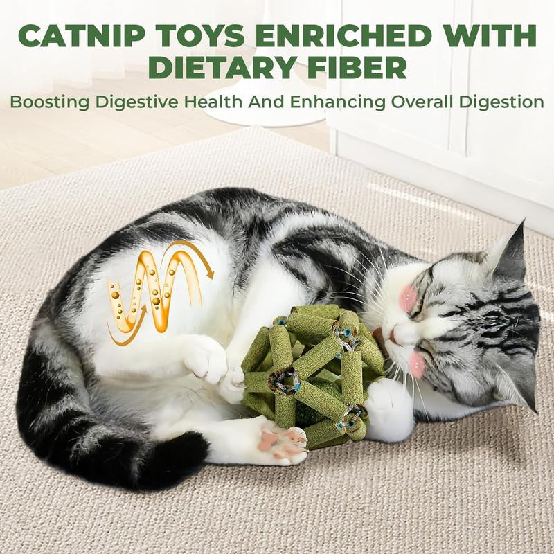 SEKAM Catnip Toys for Cat -Cage Balls & Ball Toy, Cat Toys for Indoor Cats Cleaning Teeth